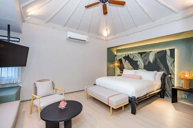 غرفة بسرير مزدوج بإطلالة على الحديقة، Supatra Hua Hin Resort 4/7