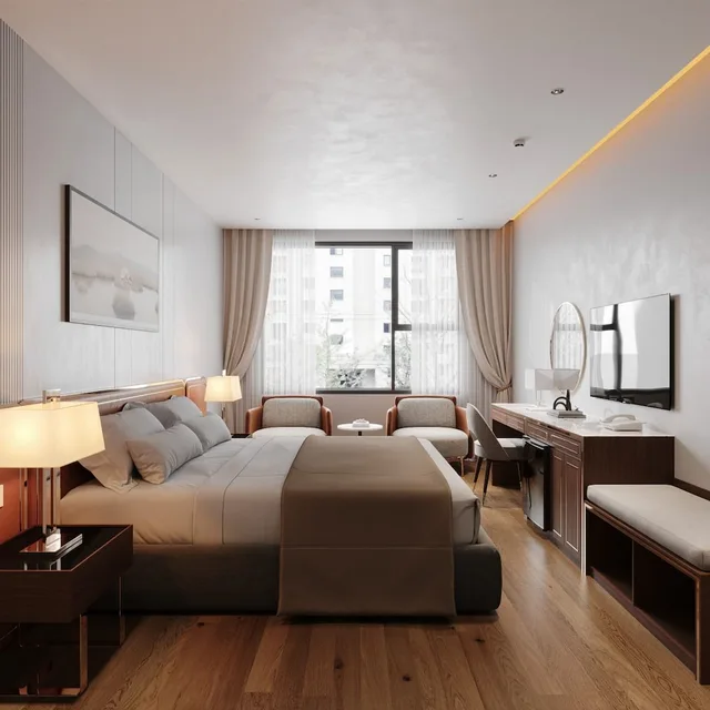 Deluxe, King Bed, City View, San Seize Hanoi Hotel 7/10