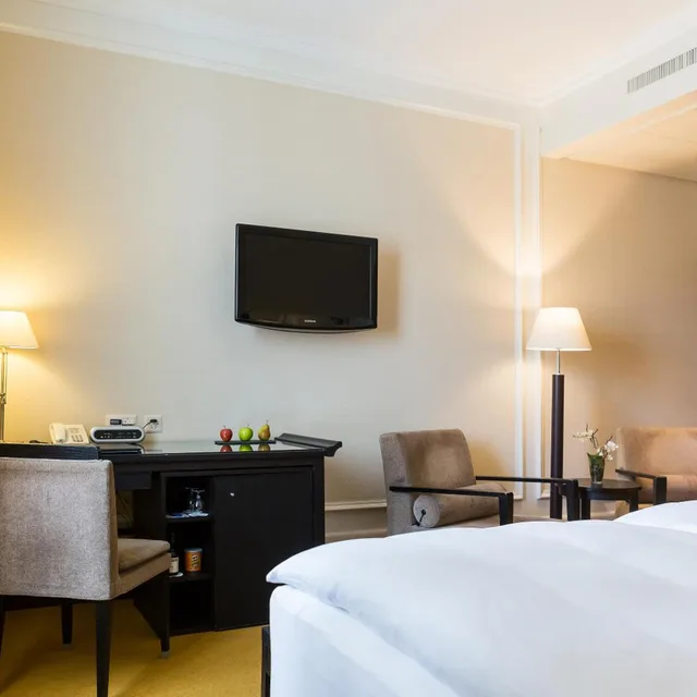 غرفة ديلوكس بسرير مزدوج بشرفة، HOTEL EULER 4/8