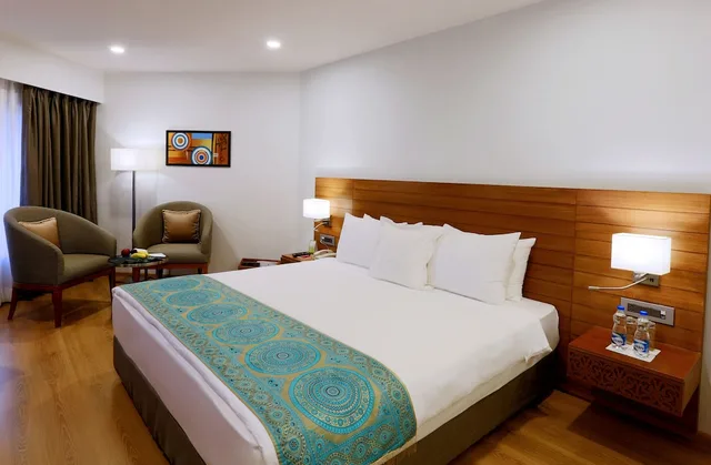 غرفة ديلوكس بسرير كوين بإطلالة على الحديقة، Welcomhotel Rama International 3/4