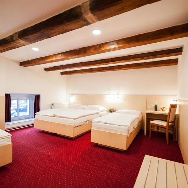 غرفة اقتصادية رباعية بسرير فردي، Hotel Pivovar 5/10