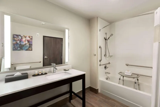 Room, King Bed, Kitchenette, Accessible, La Quinta Inn And Suites by Wyndham Burlington 7/8