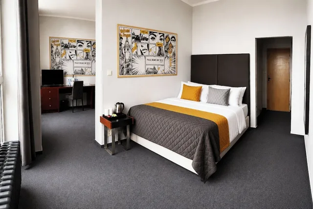جناح عائلي بسرير مزدوج وسريرين منفصلين، Hotel Uno Prague 4/6