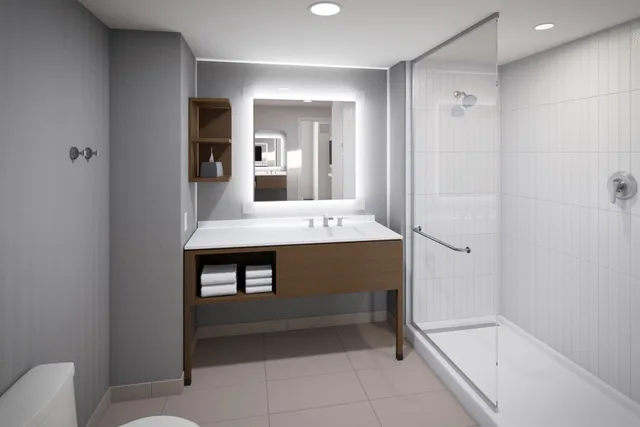 جناح بسرير كينج بغرفة نوم واحدة، Homewood Suites Dallas Addison 4/4