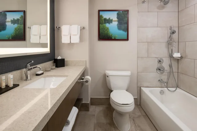 2 Rooms, Governor, Suite, King Bed, Corner, Accessible، Embassy Suites by Hilton Sacramento Riverfront Promenade 5/9