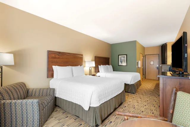 غرفة قياسية بسريرين كوين بإطلالة على النهر، Best Western Plus Columbia River Inn 10/10