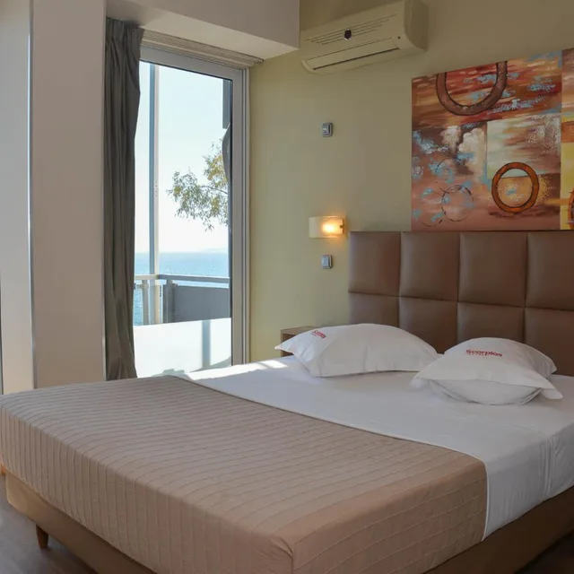 غرفة بسرير مزدوج بإطلالة على البحر، Scorpios Hotel 2/10