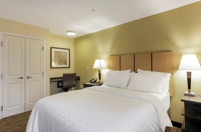 جناح بسرير كوين بغرفة نوم واحدة مع أريكة، Candlewood Suites Brighton 1/5