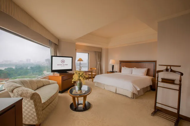 غرفة ديلوكس بسرير كينج بإطلالة على المتنزه، Hotel Du Parc Hanoi 5/7