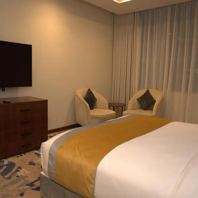 غرفة ديلوكس بسرير مزدوج، شقق ضيف إن الفندقية – قرطب(Daif Inn Serviced Apartments - Qurtubah) 10/10