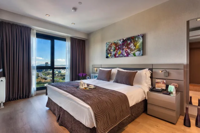 شقة تنفيذية بسرير كوين بغرفة نوم واحدة، Antasya Suites 1/1