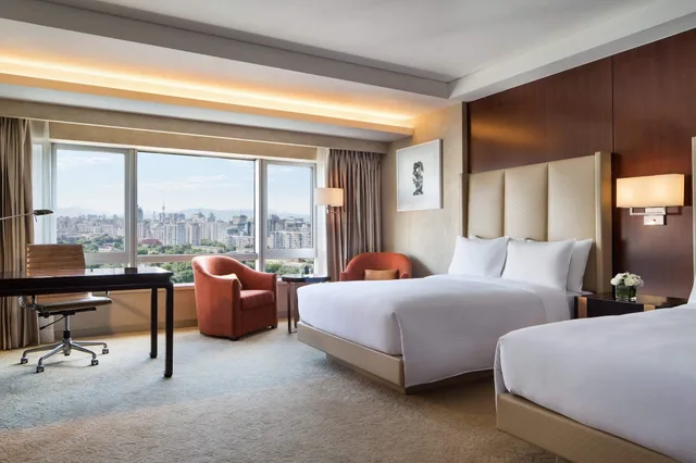 غرفة كلوب بسريرين مزدوجين بإطلالة على المدينة، Jw Marriott Hotel Beijing Central 1/4