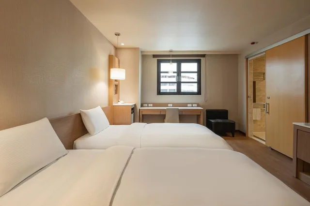 غرفة قياسية بسريرين منفصلين لذوي الإعاقة، Kindness Hotel - Kaohsiung Main Station 1/1