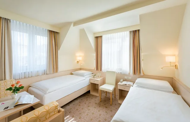 غرفة بسرير مزدوج أو سريرين منفصلين، Scherer Hotel 4/10