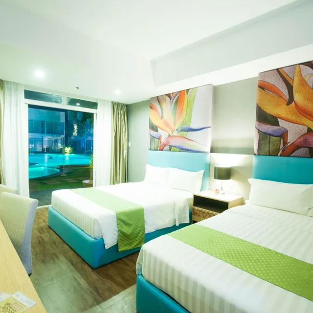 غرفة عائلية بإطلالة على المسبح، Aziza Paradise Hotel 6/9