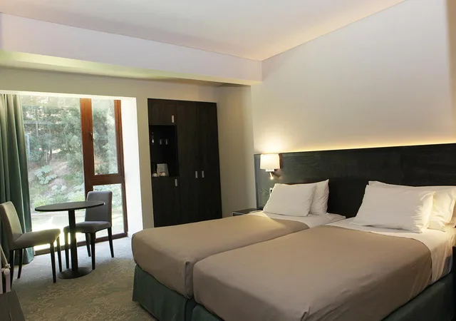 غرفة سوبيريور بسريرين منفصلين بإطلالة على الحديقة، Hotel Bosque de Renaca 1/4