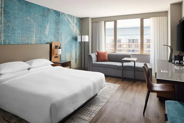 غرفة بسرير كينج أو سرير مزدوج، Washington Marriott At Metro Center 1/10