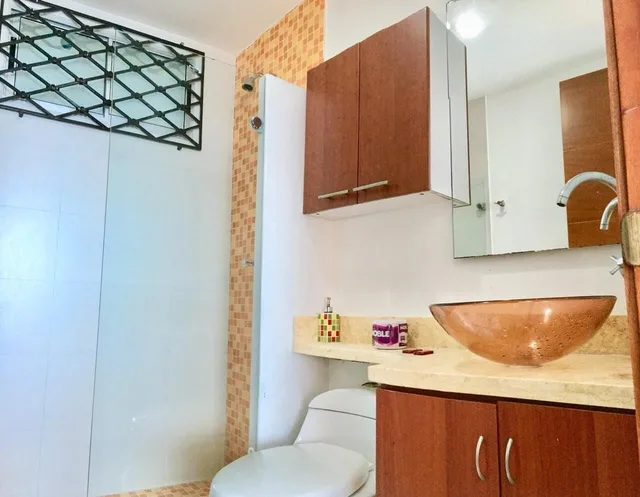 شقة بإطلالة على الشاطئ بشرفة بغرفتي نوم، Apartamentos frente al mar Cartagena - Edificio Palmetto 7/7