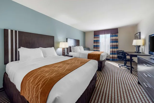 غرفة بسريرين كوين، Comfort Inn and Suites Perry I-35 2/4