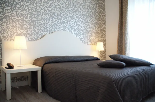 غرفة بسرير مزدوج بإطلالة على البحر بشرفة، Hotel Sanremo 6/8