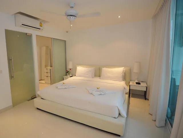 شقة بسرير كينج بغرفة نوم واحدة، SIAM PALM RESIDENCE 1/2