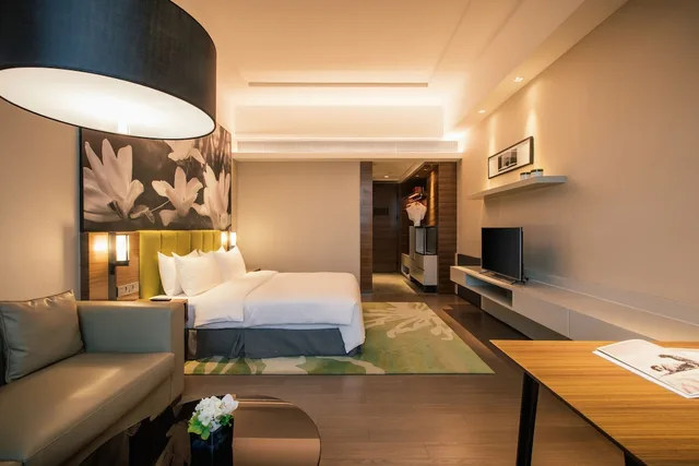 غرفة تنفيذية بسرير كوين، The Mulian Hotel of Hangzhou Future Sci Tech City 2/3
