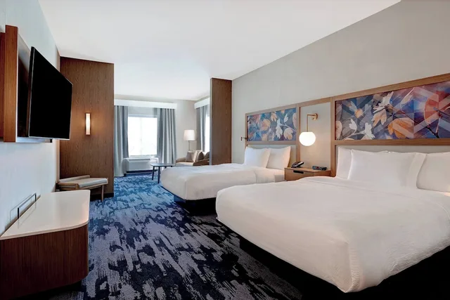 غرفة بسريرين كوين مع أريكة، Fairfield Inn & Suites by Marriott St. Paul Eagan 1/7