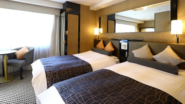 غرفة قياسية بسريرين منفصلين، Apa Hotel Roppongi-Ekimae 1/2