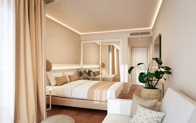 غرفة رباعية بأربعة أسرّة بإطلالة على البحر بشرفة، Hotel Bordoy Don Antonio (ex Continental Don Antonio) 5/10