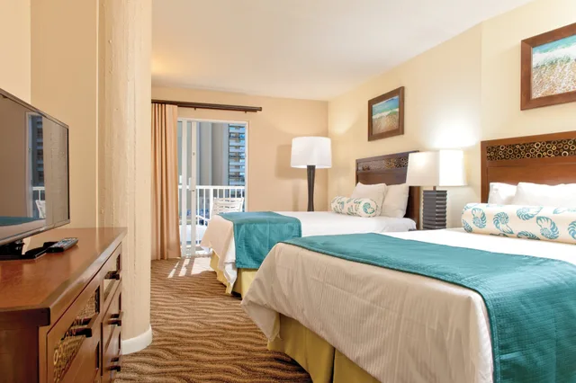 جناح بسريرين مزدوجين بغرفتي نوم بمطبخ صغير، Club Wyndham At Waikiki Beach Walk 7/10