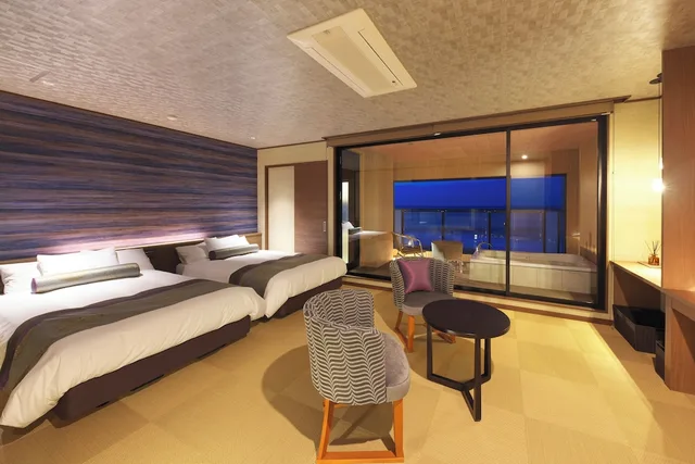 Haruka, Futon Bed, Twin Beds, Ocean View، Senoumi 2/2