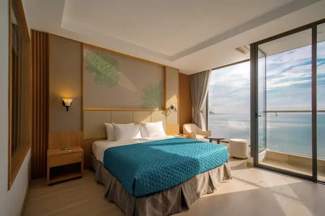 غرفة بريميير ديلوكس بسرير مزدوج بإطلالة على البحر، Navada Beach Hotel 2/2