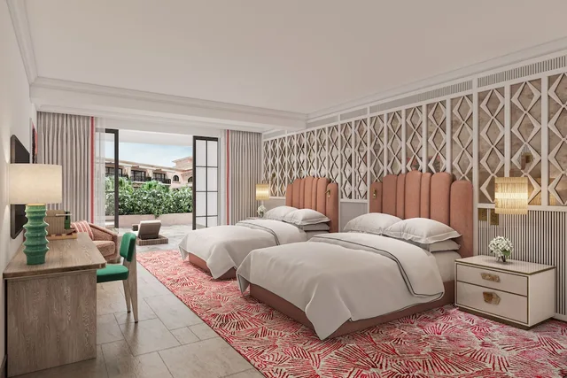 غرفة غراند بسريرين كوين، Palm House 1/3