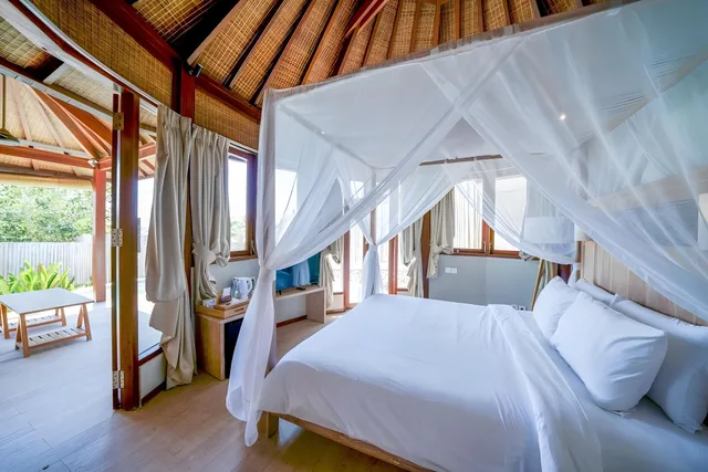 فيلا ديلوكس بسرير كوين بغرفة نوم واحدة بمسبح خاص، Blue Lagoon Avia Villas 1/2