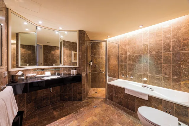 غرفة كلاسيكية بانورامية بسرير كينج بإطلالة على النهر والنهر مع دخول صالة النادي، Intercontinental Adelaide 3/3