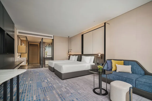 غرفة قياسية بسريرين مزدوجين، Crowne Plaza Shaoxing Binhai New Area by IHG 1/4