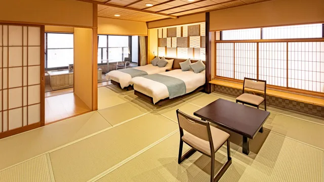 غرفة يابانية غربية بإطلالة على النهر، Hotel Keisui 1/1