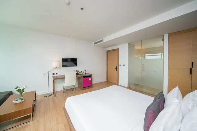 غرفة ديلوكس بسرير كينج بإطلالة على البحر، Seven Zea Chic Hotel 4/9