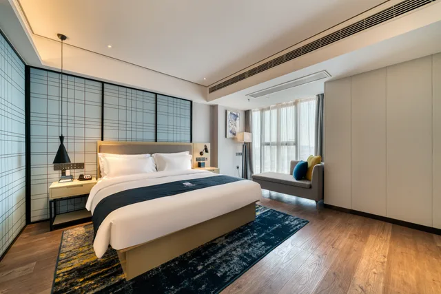 جناح تنفيذي بسرير كوين، Echarm Hotel Nanjing Lishui High-speed Railway Station Wuzhou Trade City 1/1