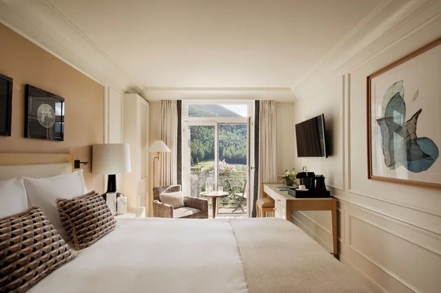 غرفة ديلوكس مفردة بسرير كوين، Grand Hotel Kronenhof 4/9