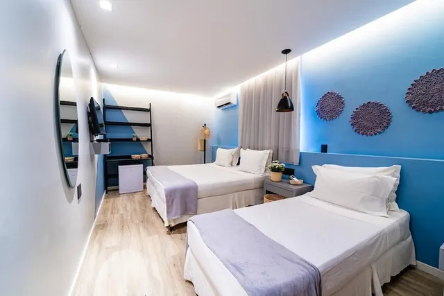 غرفة قياسية ثلاثية بسرير مزدوج وسرير فردي، FORTPRAIA HOTEL 2/9