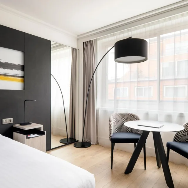 غرفة بسرير مزدوج أو سريرين منفصلين، Lyon Marriott Hotel Cite Internationale 10/10