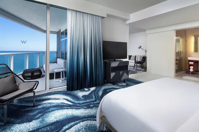 1 Bedroom, Suite, Queen Bed, Ocean Front, Accessible، W Fort Lauderdale 1/2
