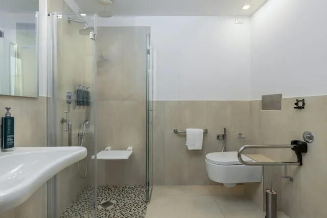 غرفة بسرير كينج لذوي الإعاقة، DoubleTree by Hilton Florence Metropole 7/7