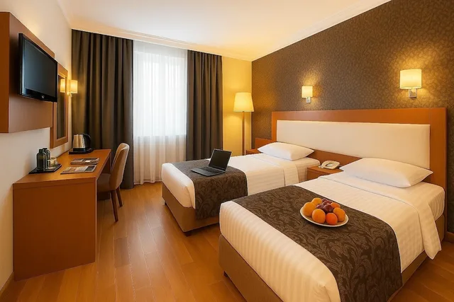 غرفة مفردة بسريرين منفصلين، Grand Hotel Avcilar 5/10