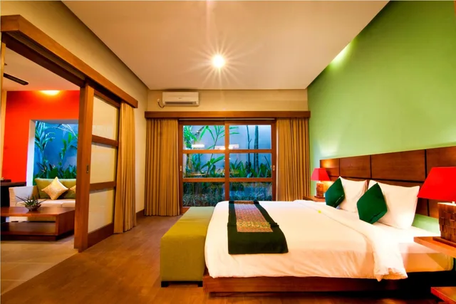 شقة ديلوكس بسرير كينج بإطلالة على الحديقة بغرفة نوم واحدة، The Green Zhurga Suites 7/10