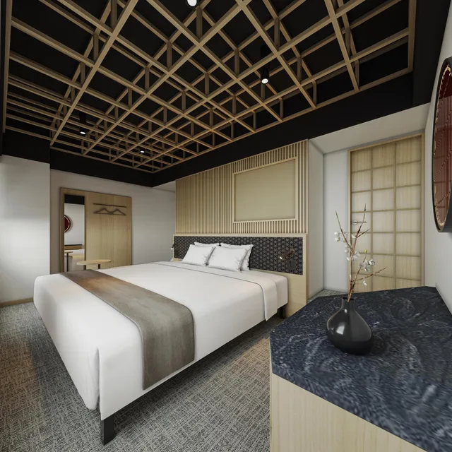 غرفة قياسية بسرير مزدوج، Fujinomiya Fujikyu Hotel 2/2