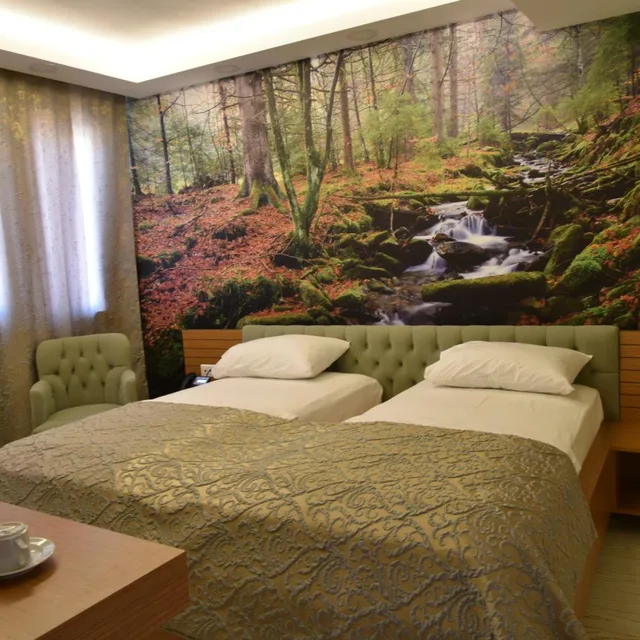 غرفة بسرير مزدوج أو سريرين منفصلين بإطلالة على الحديقة، Quantum Hotel 6/10