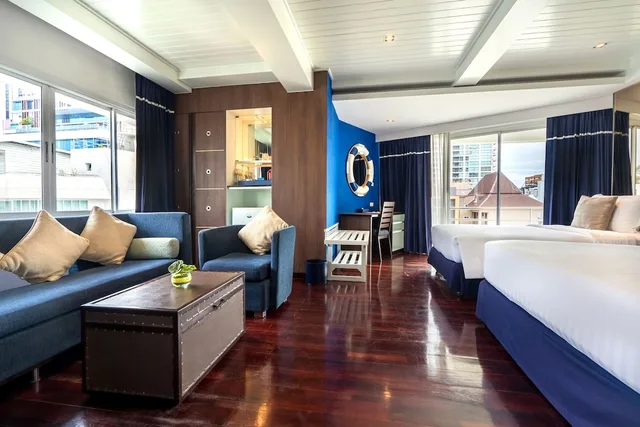 غرفة عائلية بسرير مزدوج وسرير فردي، The Cruise Hotel 8/10
