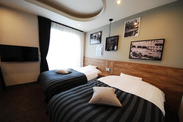 غرفة قياسية بسريرين منفصلين للمدخنين، Hotel Cooju Fukui 1/1